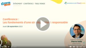 Vignette conférence Pierre Volle événement Stratégie client : vers une entreprise responsable et durable