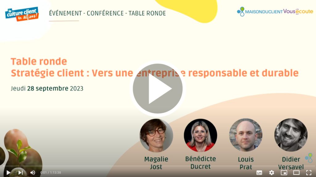 Vignette table ronde événement Stratégie client : vers une entreprise responsable et durable